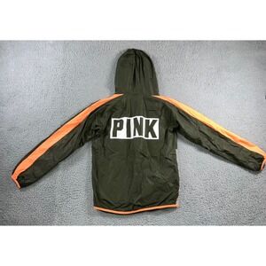 Victoria's Secret Pink Windbreaker Jacket‎ Women Small Hooded Full Zip Outdoor